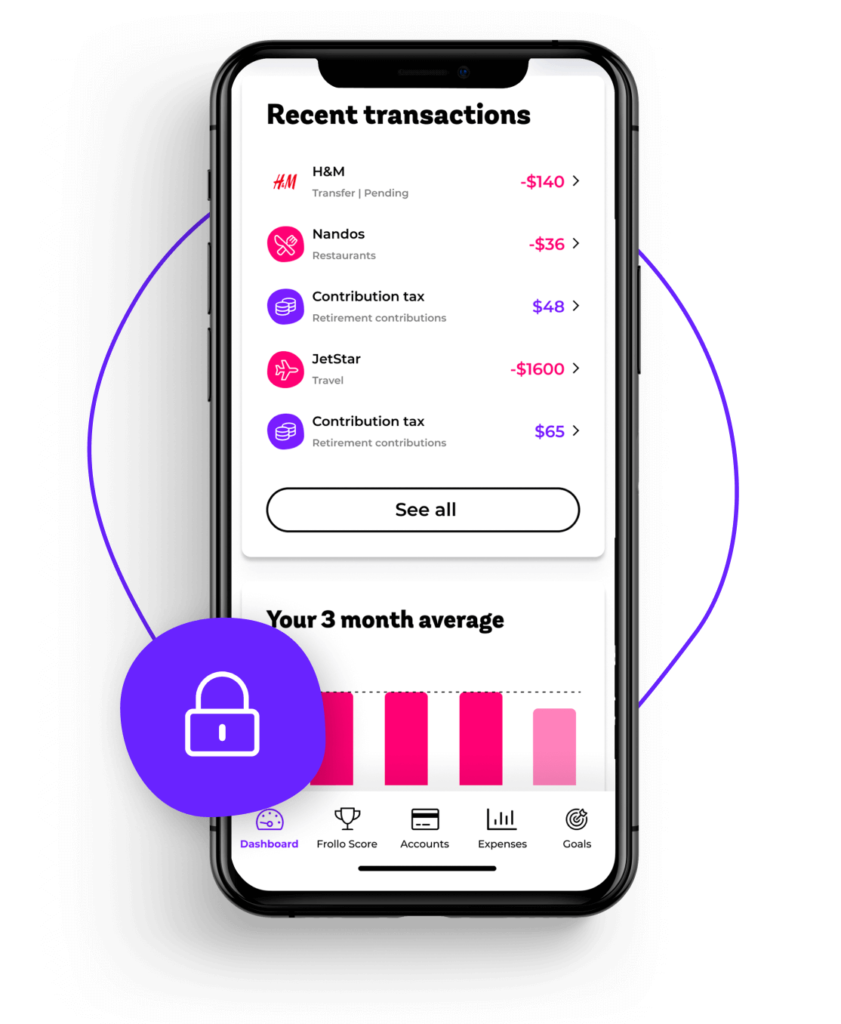 personal finance management app recent transactions screen