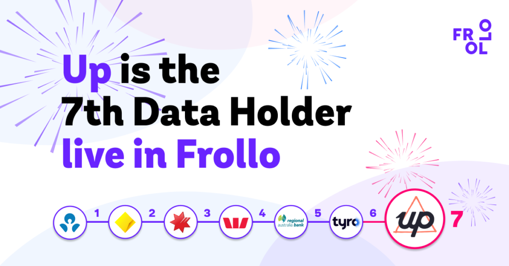 Up launches as a Data Holder on the Frollo Open Banking platform